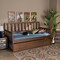 Baxton Studio Midori Walnut Wood Twin Size Daybed with Roll-Out Trundle Bed 168-10834-10835 - alternate 6